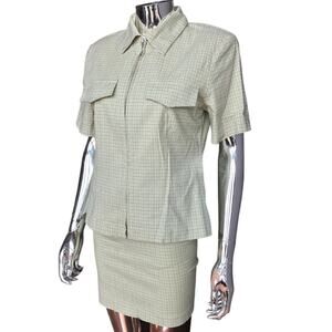 vtg y2k 2piece skirt set